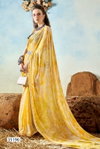 Sanchita Vol 2 By Vallabhi Moss Chiffon Abstract Print With Fancy Swarovski Work Saree Exporters In India